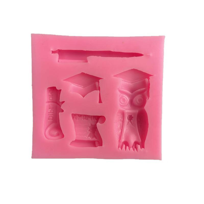 Силиконовая форма, выпускная крышка, сертификат, моделирующая формы для помадки для поздравлений, поздравления с выпускным