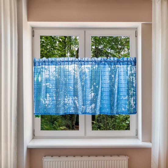 Короткая занавеска Yousheng с воздушным дренажем, устойчивая к разрывам, не выцветающая, простая в установке, полупрозрачная перегородка, оконная сетка, кухонные принадлежности