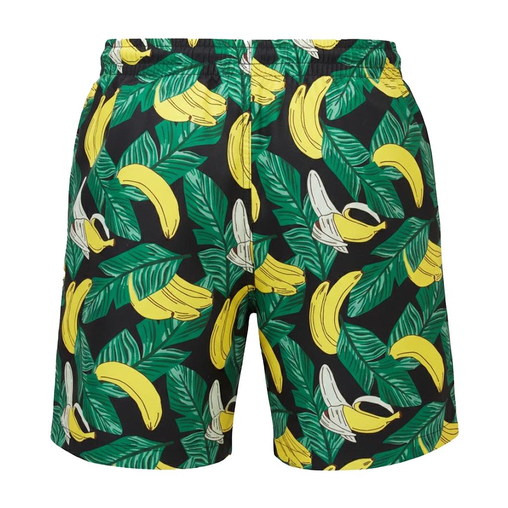 Wombat Mens Banana All-Over Print Swim Shorts