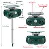 Solution de gestion des nuisibles extérieurs, répulsif ultrasonique solaire pour la sécurité du jardin, dispositif d'effarouchement étanche à