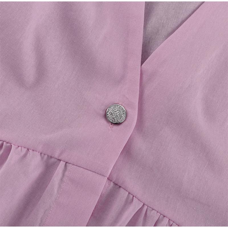 Cotton V-neck Sleeveless Top Women's Loose Vest Pants Set Solid Color Temperament Commut Two-piece Set Spring and Summer New