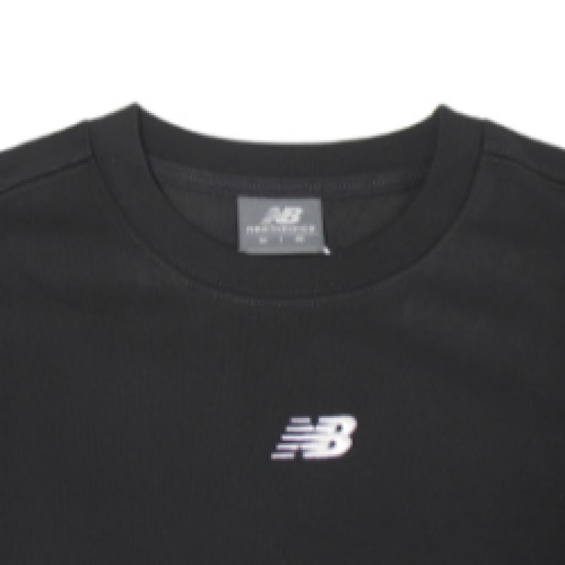 New Balance ESSential Center Logo Мужская женская футболка с коротким рукавом, черная Nbnee21033 19