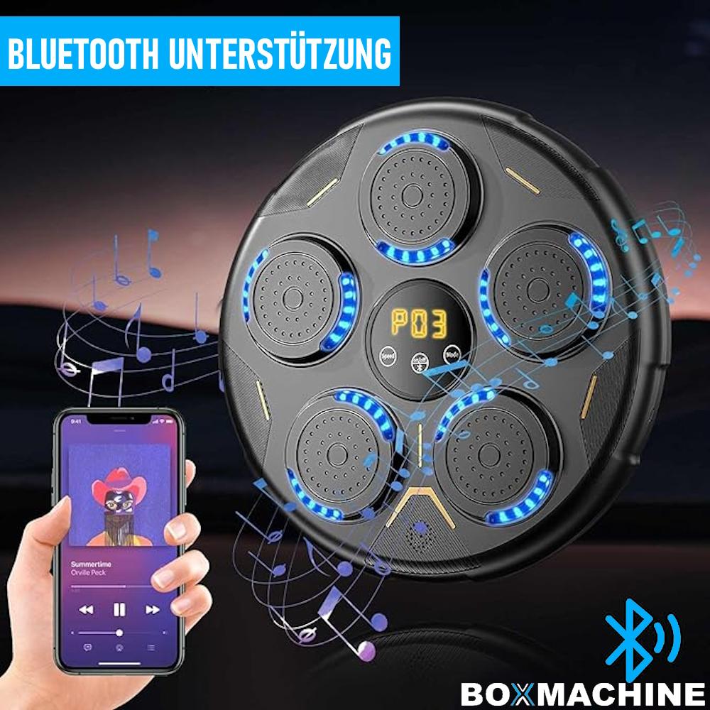 BOXMACHINE Boxmaschine LED Wand Boxtrainingsgerät Boxziel Musik Licht