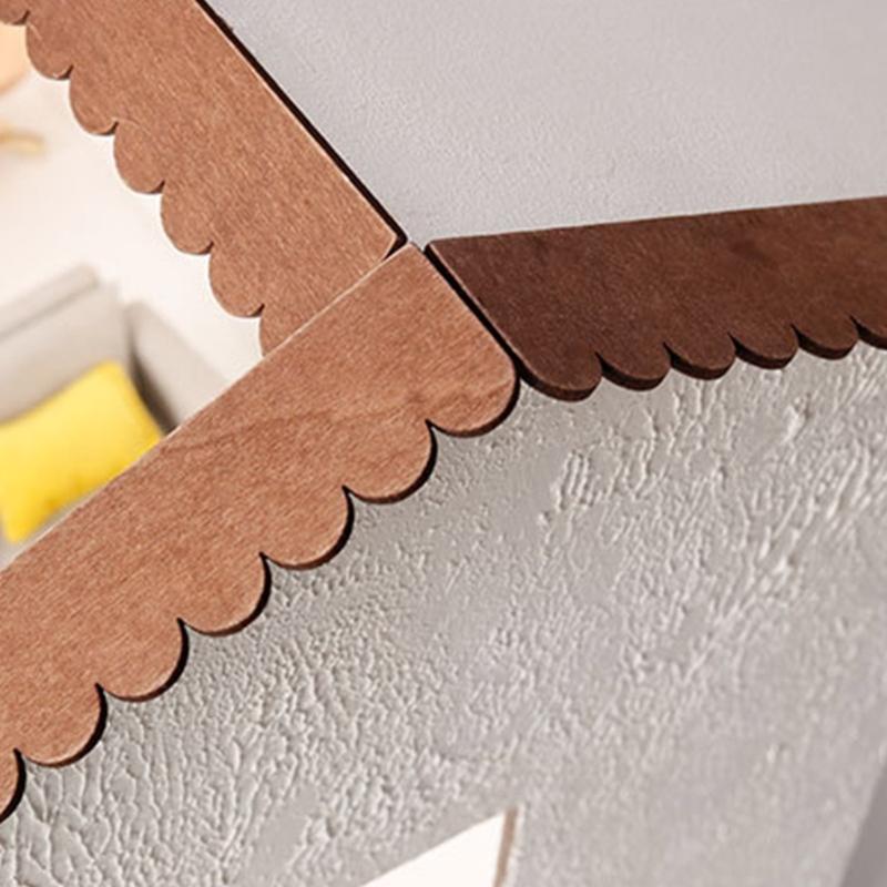 Натуральная деревянная миниатюрная черепица для рукоделия, реалистичных кукольных домиков, архитектурных проектов