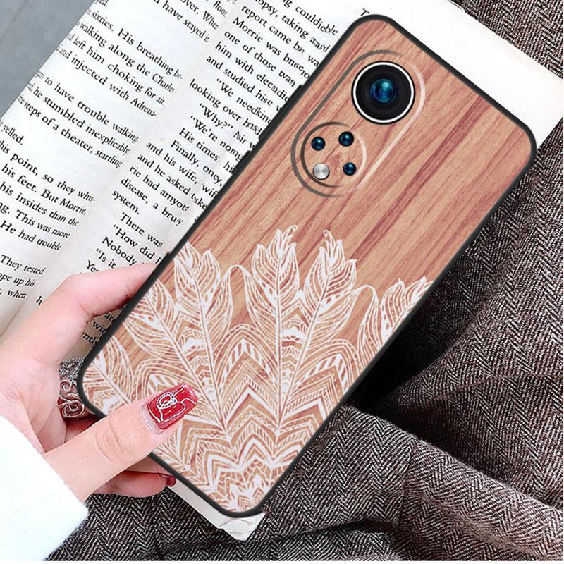 Деревянный чехол с цветочной мандалой для Honor Magic 5 6 7 8 Pro Honor Win RT X9d X9c X9b X9a X8c X8b 50 70 90 400 200 Lite