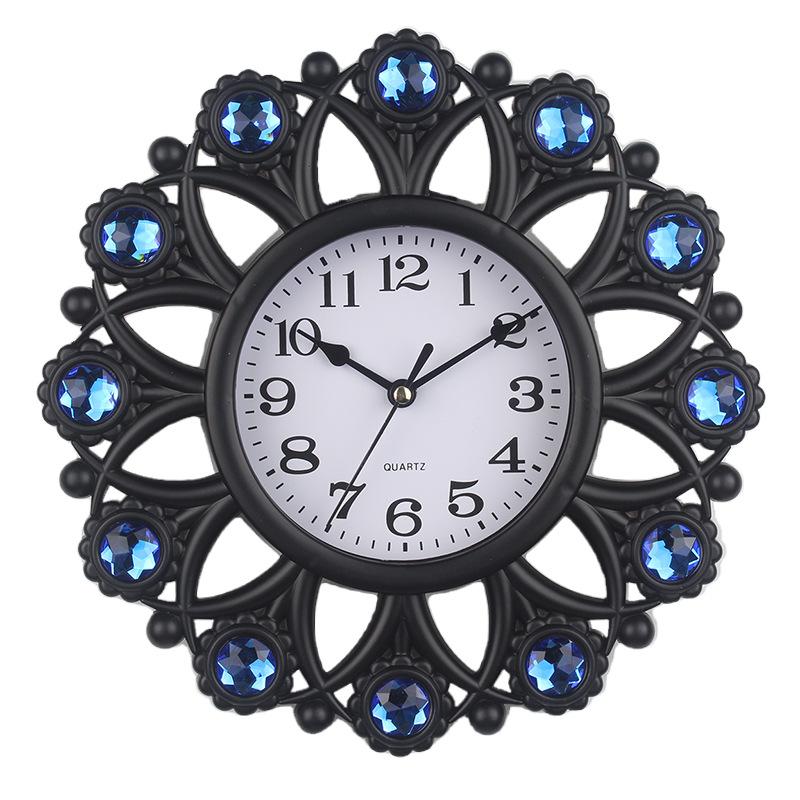 Золотые Бриллиантовые Бесшумные Настенные Часы Гостиная Кварцевые Часы Спальня Настенные Часы Простые Часы Современные Креативные Домашние Часы