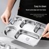 304 Stainless Steel Divided Meal Tray