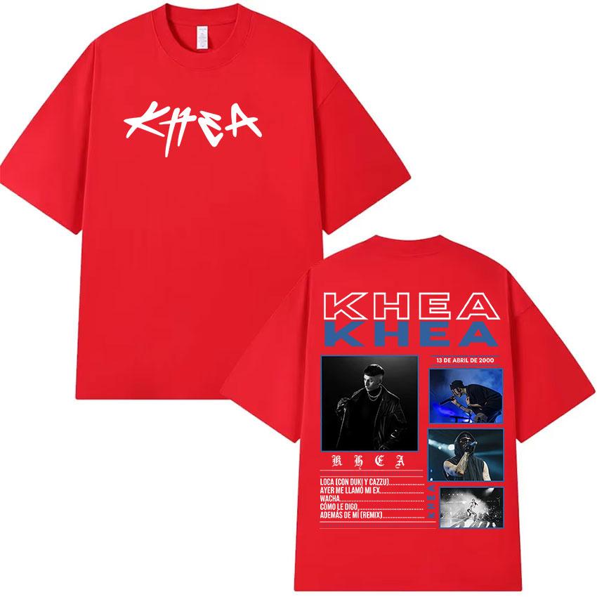 2025 Summer Rapper KHEA New Album Merch Men Hip Hop High Quality Oversized Cotton T-shirts Unisex Retro Gothic Clothing T-shirt