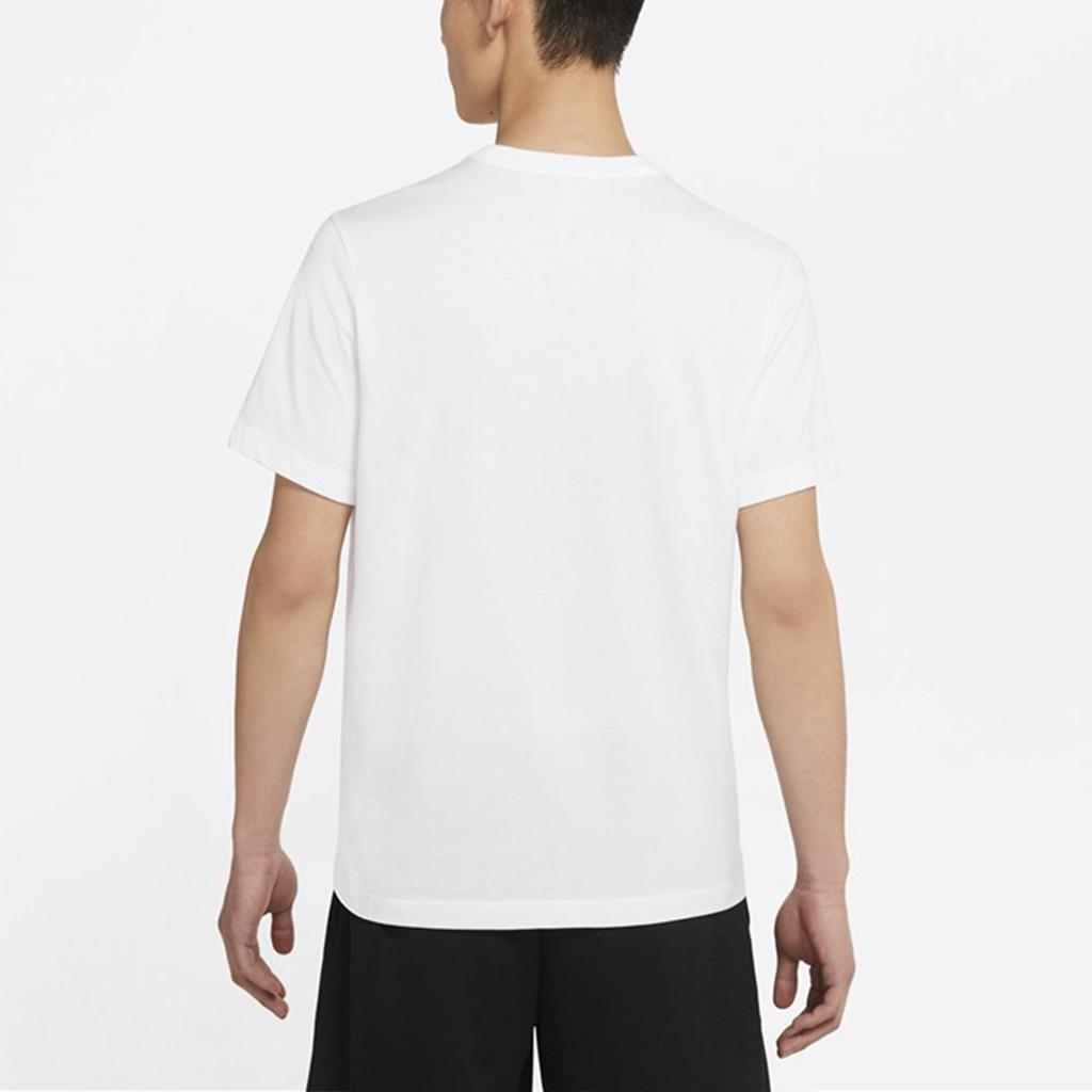 Nike Футболка с сезонным логотипом, баскетбольная футболка с коротким рукавом и принтом, мужские топы, белые DD0780-100