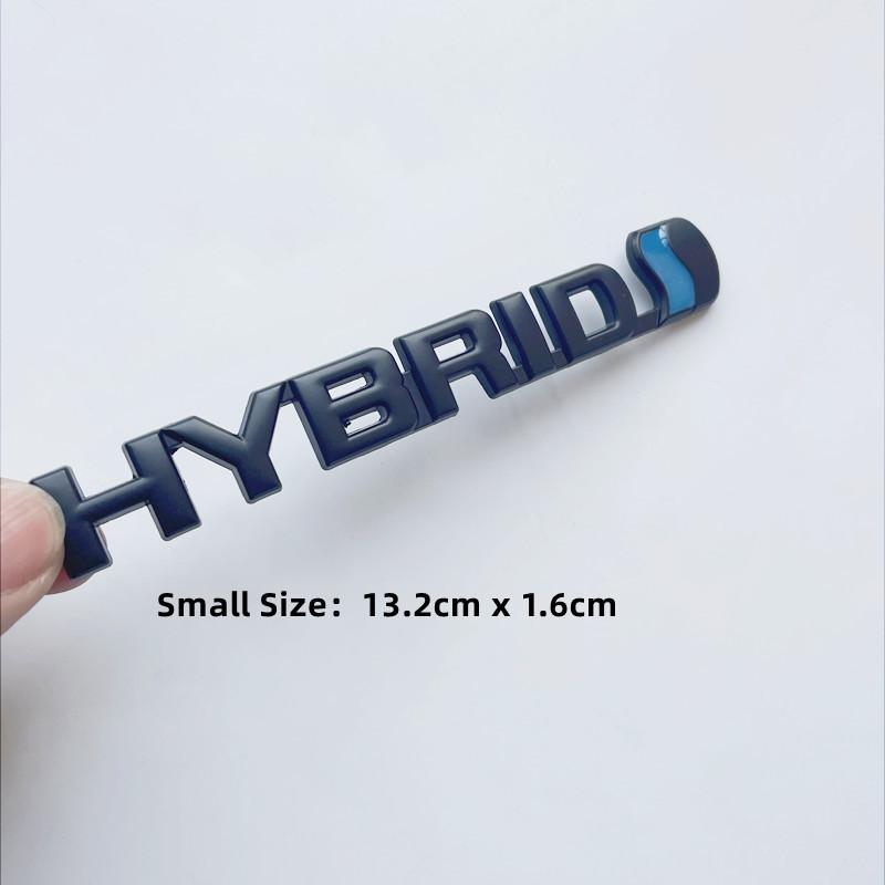 dclky10 3D Metal HYBRID Logo Side Fender Rear Trunk Emblem Badge Car Sticker Decals For Toyota Prius Camry Crown Auris Rav4s TRD