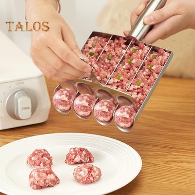 Инструмент для приготовления фрикаделек из нержавеющей стали Ручной прибор для приготовления фрикаделек с антипригарным покрытием Экономит время Портативный прибор для приготовления фрикаделек Ложка для приготовления шариков Кухонные принадлежности для домашней кухни