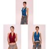 Sexy Girl Winter Bodycon Tank Top With High Elastic Polyester For Night Out Or Clubwear