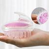 Crystal Clear Shampoo Brush Silicone Head Massage Brush Round Scalp Cleaning Comb Bath Brush Air Bag Shampoo Shampoo Comb