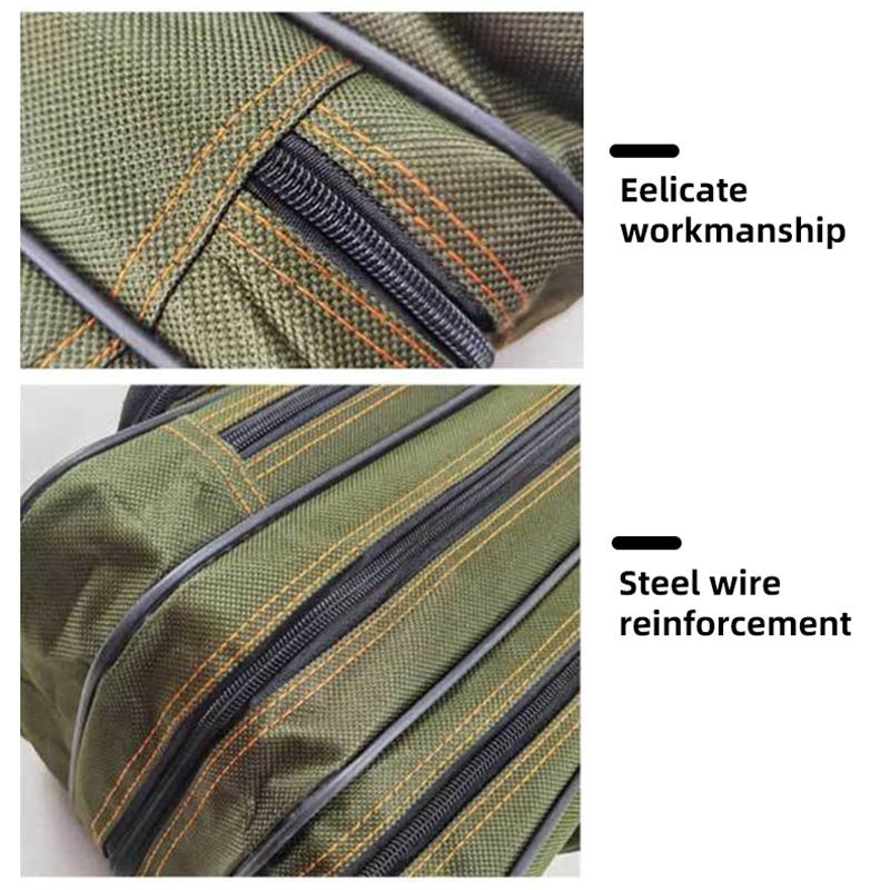 Утолщенная 3-слойная сумка для удочки 80/90/100/120 см, противоизносная сумка для рыбалки, парусиновая трехслойная рыболовная снасть, сумки для рыбалки