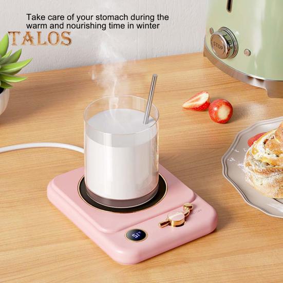 Электрический подогреватель чашек кофе, автоматическое отключение, светодиодный дисплей, USB-подставка для кружек с подогревом, три температурные настройки, термостатическая подставка для чашек