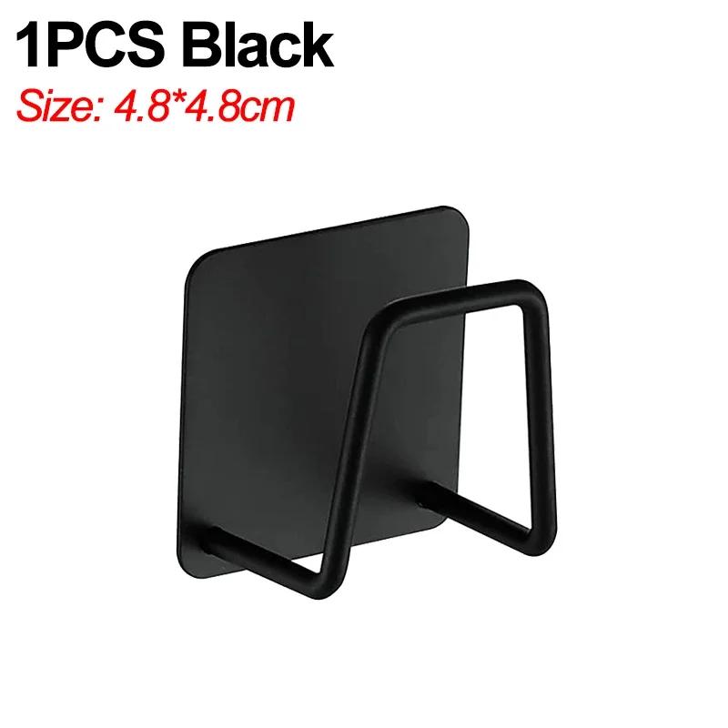 Держатель для губки из нержавеющей стали для мойки, самоклеящиеся кухонные губки, полки для хранения, настенные крючки, держатели для тряпок для посуды