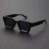 1PC Unisex Plastic Fashion Square Frame Sunglasses For Street Pography And Beach Trips Driving Accessories