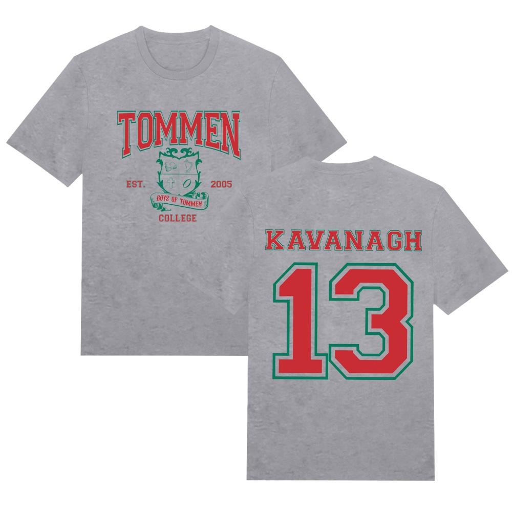 Футболки Tommen College Kavanagh 13 Подарок для книголюба Высококачественная футболка из чистого хлопка Унисекс Повседневная одежда