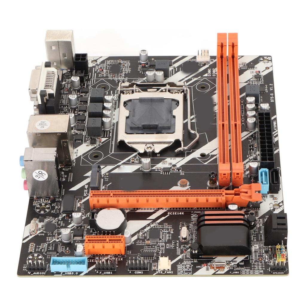 Материнская плата для настольного компьютера B75 G LGA 1155 Socket 2 DDR3 PCIe 16X SATA3.0 4Pin 24Pin Power VGA DVI HD