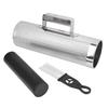 Metal Guiro with Scraper Black Cylinder Sand Shaker Hand Percussion Instrument Kit
