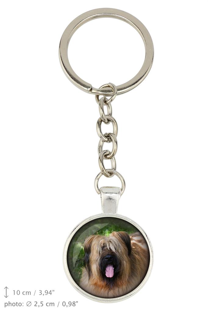 Briard, Berger De Brie - Keychain In a Box, Own Photo, Keychain Pendant from Art-Dog Brand
