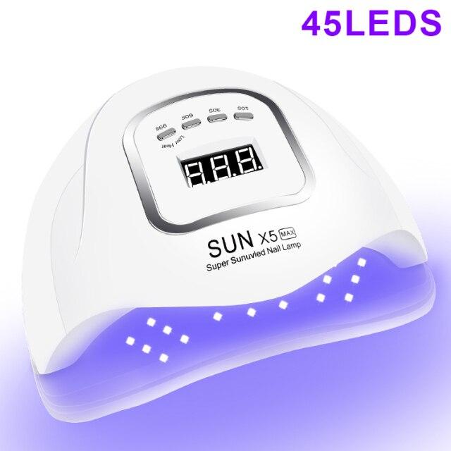 57 светодиодов УФ-светодиодная лампа для ногтей, акриловая УФ-гель-сушилка, лампа с функцией памяти, профессиональная машина для маникюра для дизайна ногтей