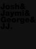 Westlife Josh _amp_ Jaymi _amp_ George _amp_ JJ (black writing) Fitted Classic T-Shirt
