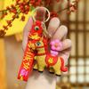 Cartoon Horse Keychain Rotating Pony Doll Zodiac Pony Bag Hanging  Year of The Horse