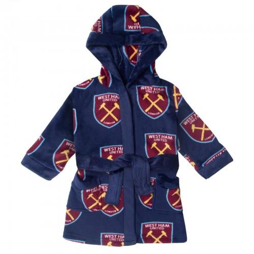 West Ham United FC Baby Crest Fleece Dressing Gown