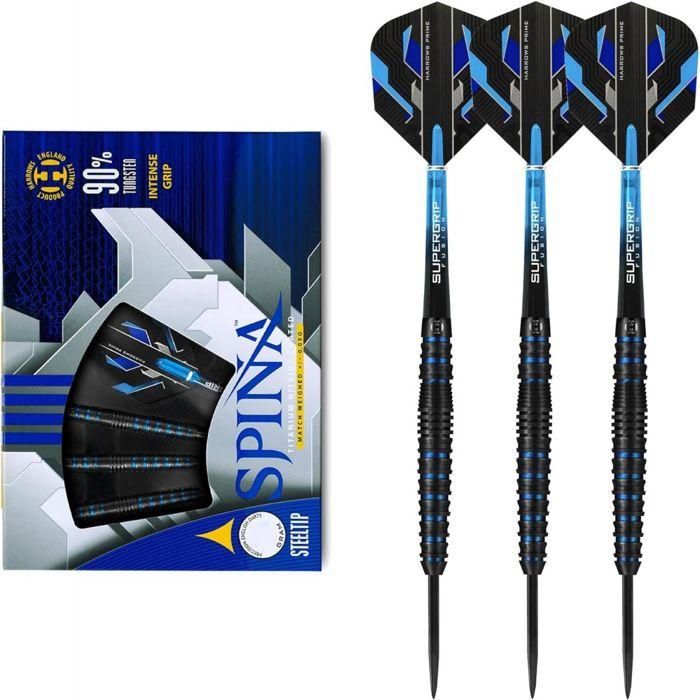 Darts - Harrows - Spina Black - 21G - 90% Tungsten - Blue Flights