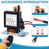 Battery Switch Relay 12V 500A Remote Control Battery Disconnect Cut Off Isolator Master Switch Anti-Theft for Auto Truck Trailer