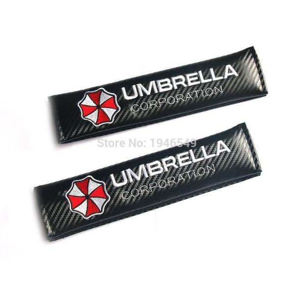 2 шт. Umbrella Corporation карбоновый чехол для ремня безопасности автомобиля, наплечники для грузовика