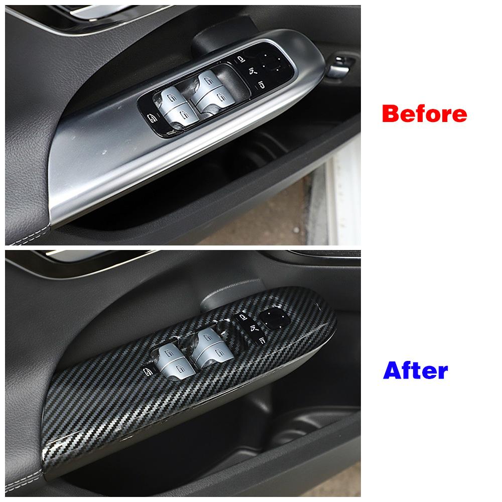 For Mercedes Benz C Class LHD W206 S206 C43 AMG 2024 2024 Car Car Window Lift Switch Button Panel Frame Cover Trim Anti Scratch
