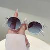 Новые овальные солнцезащитные очки женские модные прозрачные конфетных цветов оттенки для улицы UV400 ретро круглая оправа мужские для вождения трендовые солнцезащитные очки