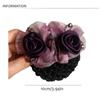 Crystal Women Hairpins Headdress Professional Headdress Jewelry Bun Net Snood  Gift