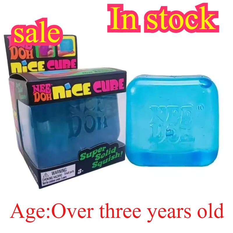 Schylling Needoh Nice Cube Сенсорный Nice-Sicle Снятие Стресса Мягкий Куб Противотревожный Сжимаемый Предмет для Концентрации Популяция С СДВГ