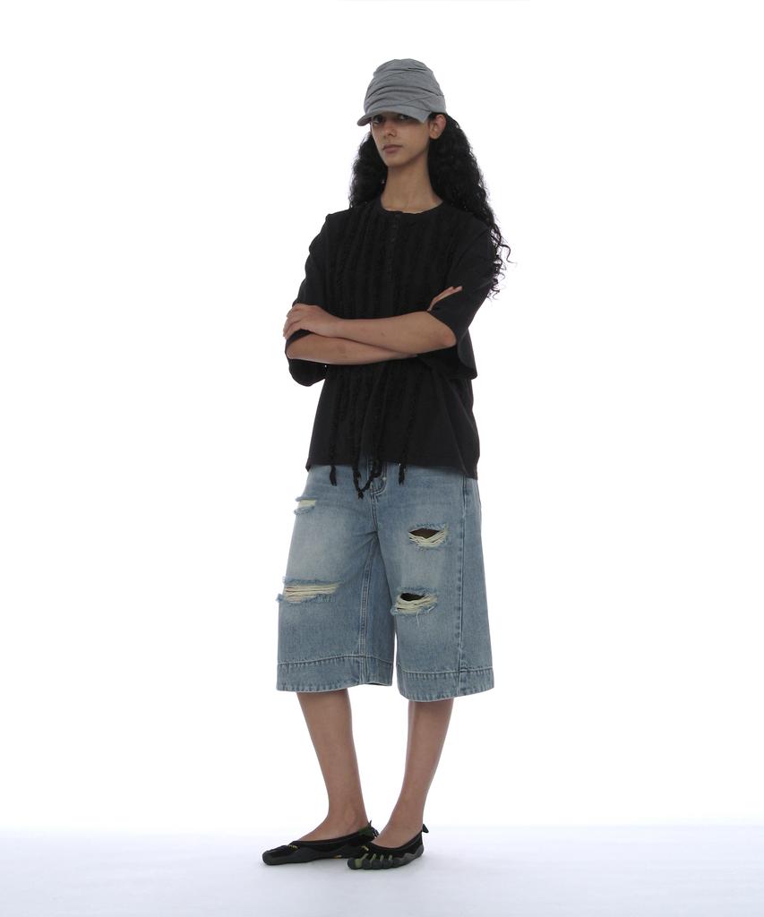 PARTIMENTO ЖЕНЩИНЫ Кепка-шапка Luched Drape Hat_Меланж