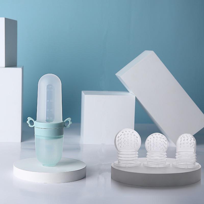 Детский ниблер для фруктов и овощей с силиконовой ложкой