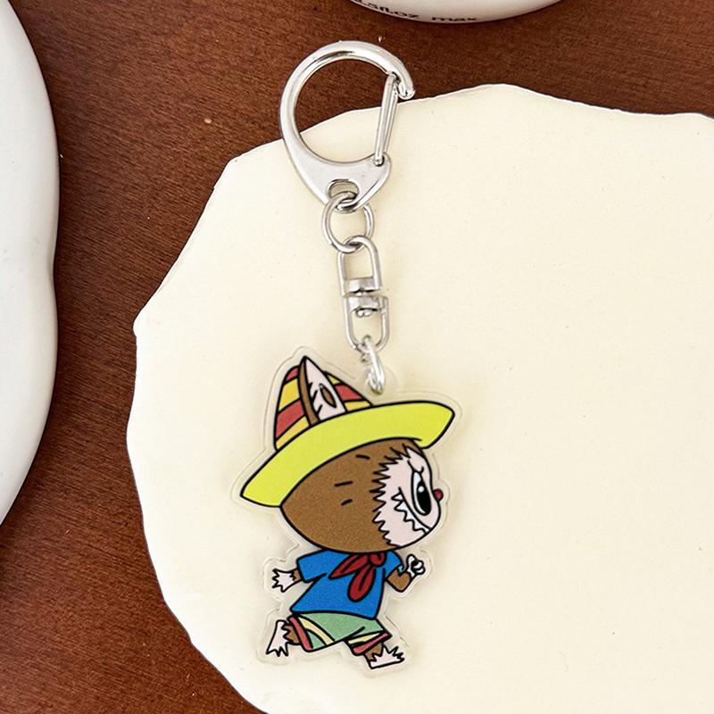 Мультяшный монстр Лабубу Акриловый брелок Милые забавные подвески Сумка Подвеска Креативный рюкзак Подвесные украшения Подарки на день рождения