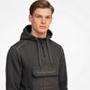 Bluza z kapturem męska Geographical Norway GYMCLASS EO TIEDYE BADGE MEN 100 zamek 3/4 czarna (WU8270H-GNO-BLACK)