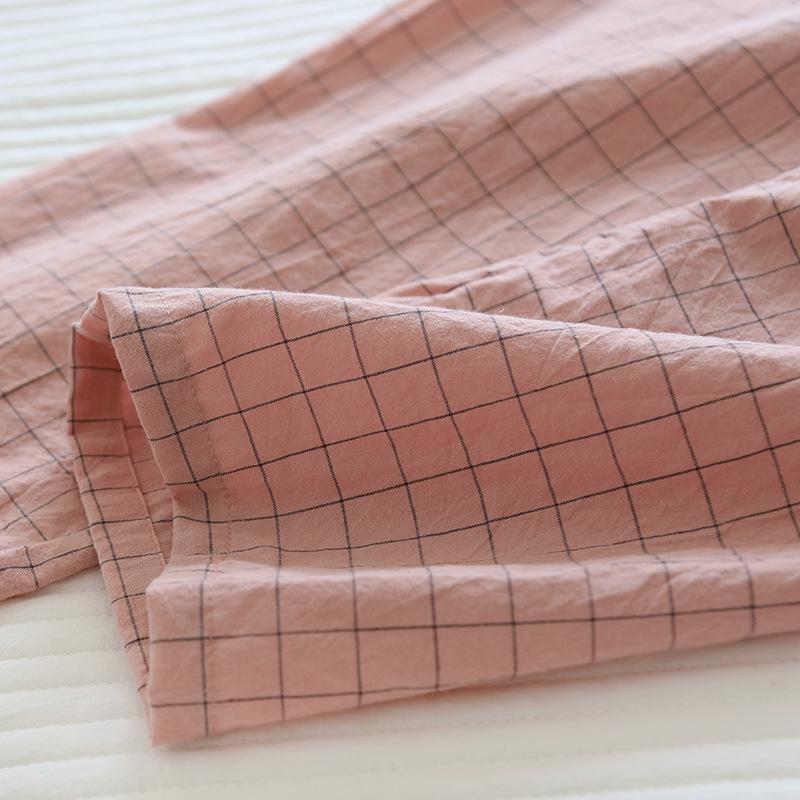 Унисекс washed cotton kimono set - Легкая пижама для лета/весны/осени