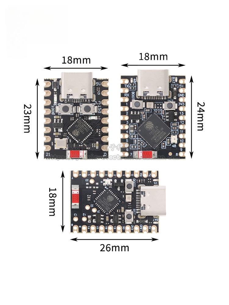 Сверхминиатюрная плата разработки ESP32 Wi-Fi Bluetooth для модулей C3/S3/C6/H2