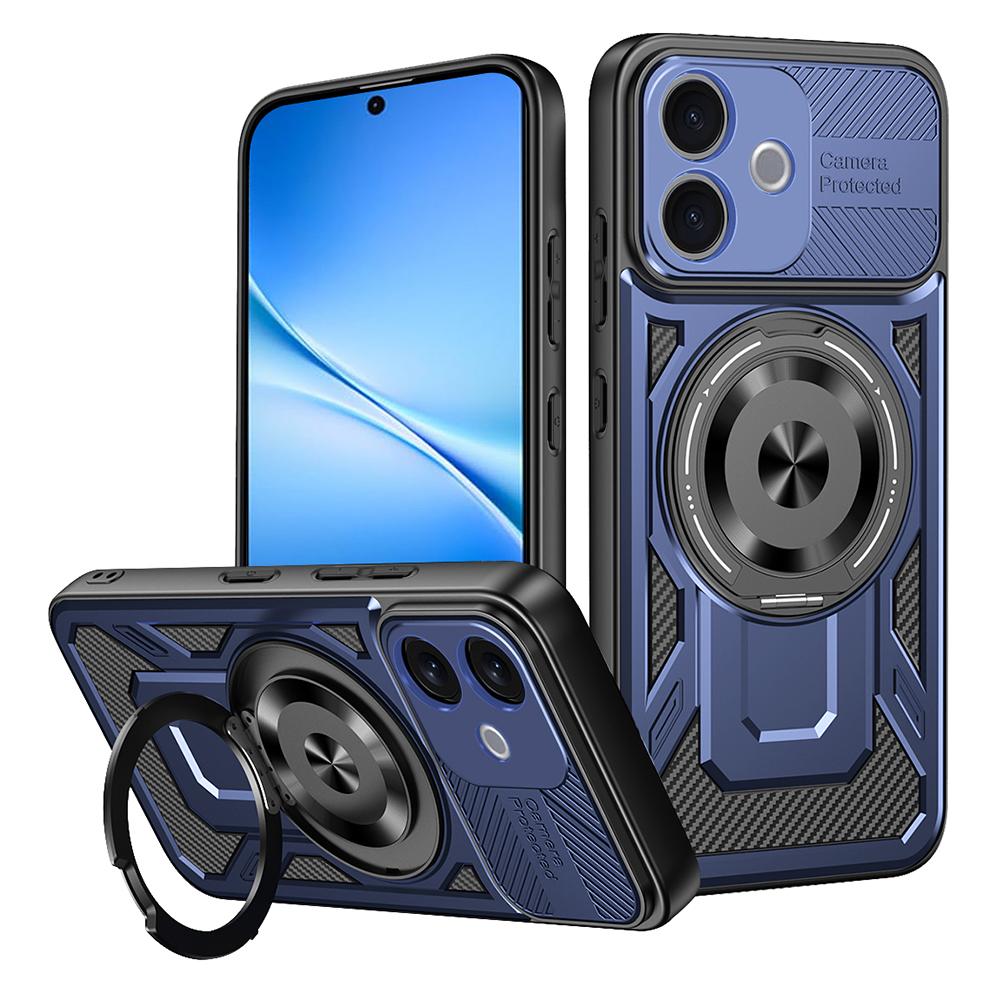 Magnetic Case For vivo V60 Lite 5G / V60 Lite 4G Rotating Kickstand TPU + PC Phone Cover