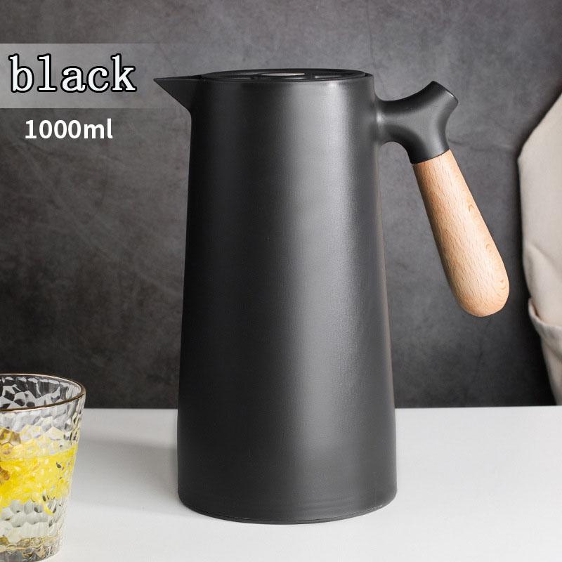 Large Capacity Thermos Insulation Kettle Hot 1000ML Nordic Style Water Bottle With Handle Removable Teapot Household Coffee Pot