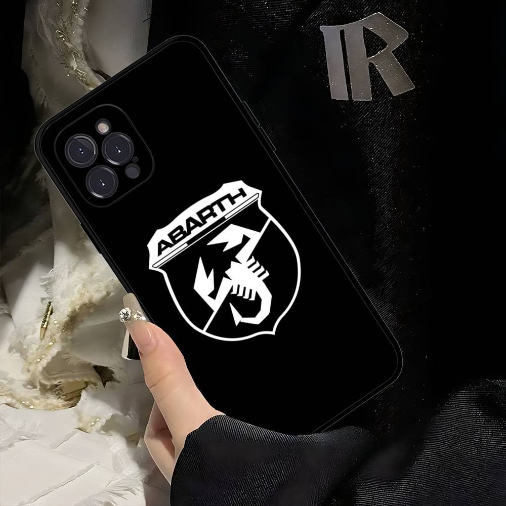 Чехол для телефона с логотипом A-Abarth Для Iphone 17 Air 16 15 14 13 12 11 Pro Max 16 15 14 Plus Мягкий ТПУ чехол