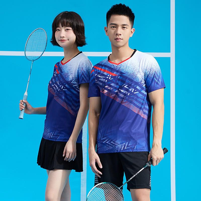 Men Women Badminton Set Quick Dry Breathable Sport Shirt Shorts Team Uniform Professional Competition Wear
