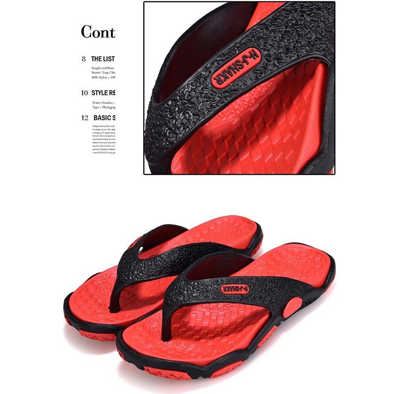 Men Fashion Summer Slipper Men Wear Non Slip Beach Sandals Flip Flops
