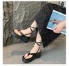 Platform Platform Sandals Women Casual Strap Sandals Summer New Retro Flip-flops