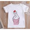 Милая футболка с принтом GirlsThan Heart унисекс Harajuku футболка детская одежда с рисунком топ на возраст от 1 до 13 лет детская одежда на день рождения