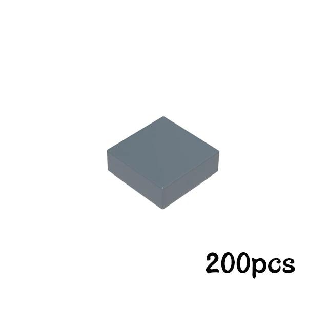 200 шт. Плоская плитка 1x1 Гладкие Строительные Блоки Оптом Дополнения МОЯ СОБСТВЕННАЯ КОНСТРУКЦИЯ Блоки 3070 Деталей Строительный Фитинг Бренд Детские Игрушки